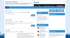 Desktop Screenshot of channelofhealing.blogspot.com
