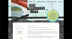 Desktop Screenshot of herorganizedlife.blogspot.com