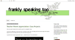 Desktop Screenshot of franklyspeakingtoo.blogspot.com