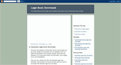 Desktop Screenshot of legal-music-downloads.blogspot.com