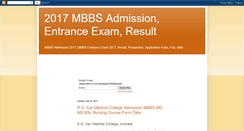 Desktop Screenshot of mbbsadmissiondate.blogspot.com