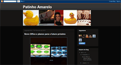 Desktop Screenshot of patinhoamarelo.blogspot.com