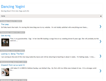 Tablet Screenshot of dancingyogini.blogspot.com