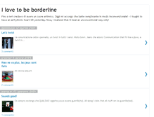 Tablet Screenshot of ilovetobeborderline.blogspot.com