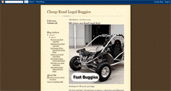 Desktop Screenshot of cheaproadlegalbuggies.blogspot.com