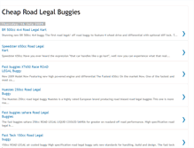 Tablet Screenshot of cheaproadlegalbuggies.blogspot.com
