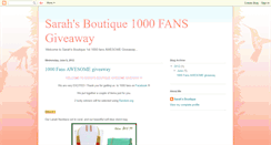 Desktop Screenshot of itssarahsboutique.blogspot.com