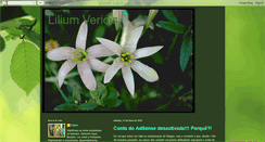 Desktop Screenshot of liliumveridis.blogspot.com