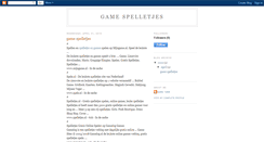 Desktop Screenshot of game-spelletjes.blogspot.com