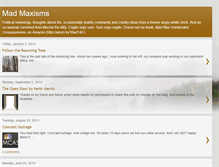 Tablet Screenshot of madmaxisms.blogspot.com