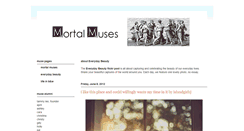 Desktop Screenshot of mortalmuseseveryday.blogspot.com