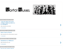 Tablet Screenshot of mortalmuseseveryday.blogspot.com