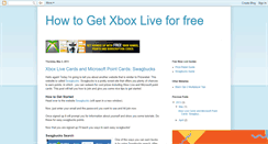 Desktop Screenshot of howtogetxboxliveforfree.blogspot.com