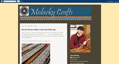 Desktop Screenshot of malarkycrafts.blogspot.com