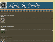 Tablet Screenshot of malarkycrafts.blogspot.com