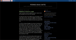 Desktop Screenshot of ferociousbite.blogspot.com