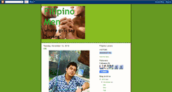 Desktop Screenshot of filipino-men.blogspot.com