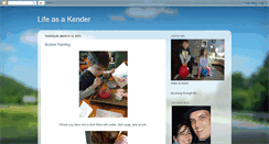 Desktop Screenshot of lifeasakender.blogspot.com