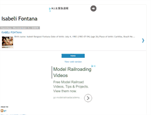 Tablet Screenshot of modelisabelifontana.blogspot.com
