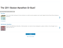 Tablet Screenshot of 2011bostonmarathonorbust.blogspot.com