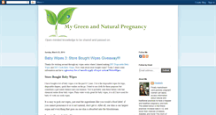 Desktop Screenshot of mygreenandnaturalpregnancy.blogspot.com