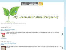 Tablet Screenshot of mygreenandnaturalpregnancy.blogspot.com