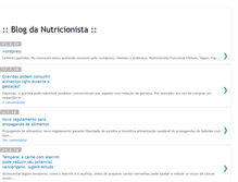 Tablet Screenshot of blogdanutricionista.blogspot.com