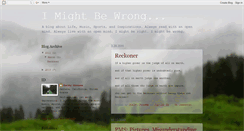 Desktop Screenshot of imightbebloggingat.blogspot.com