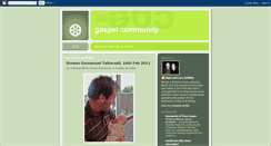 Desktop Screenshot of gospelcommunity.blogspot.com