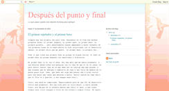 Desktop Screenshot of despuesdelpuntoyfinal.blogspot.com