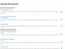 Tablet Screenshot of mostlyeconomics.blogspot.com