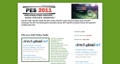 Desktop Screenshot of pes-2011-indir-tr.blogspot.com