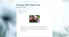 Desktop Screenshot of faithhopegod.blogspot.com