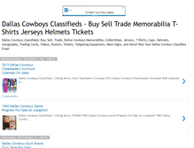 Tablet Screenshot of dallascowboysclassifieds.blogspot.com