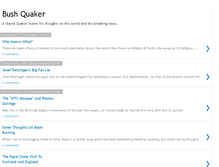 Tablet Screenshot of bushquaker.blogspot.com