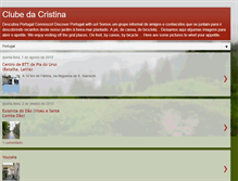 Tablet Screenshot of clubedacristina.blogspot.com