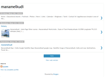 Tablet Screenshot of manamelkudi.blogspot.com