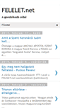 Mobile Screenshot of felelet.blogspot.com