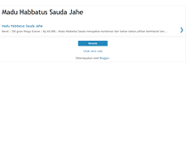 Tablet Screenshot of madu-habbatussauda-jahe.blogspot.com