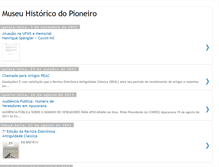 Tablet Screenshot of museuhistoricodopioneiro.blogspot.com