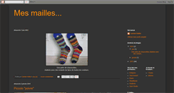 Desktop Screenshot of mesmailles.blogspot.com