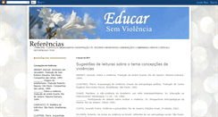 Desktop Screenshot of educarsemviolenciarefencias.blogspot.com