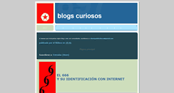 Desktop Screenshot of blogscuriosos.blogspot.com