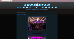 Desktop Screenshot of lonestarlightandsound.blogspot.com