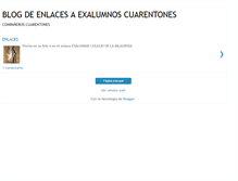 Tablet Screenshot of exalumnoscuarentones.blogspot.com