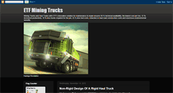 Desktop Screenshot of etfminingtrucks.blogspot.com