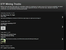 Tablet Screenshot of etfminingtrucks.blogspot.com