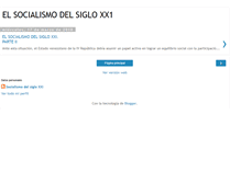Tablet Screenshot of elsocialismodelsigloxx1.blogspot.com