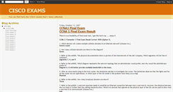 Desktop Screenshot of ciscoexams-cisco.blogspot.com