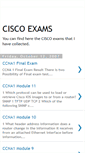 Mobile Screenshot of ciscoexams-cisco.blogspot.com